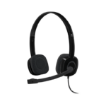 Logitech 3.5 mm Analog Stereo Headset H151 with Boom Microphone - Black