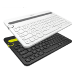 Logitech K480 Bluetooth Multi-Device Keyboard for Computers. Tablets and Smartphones. Black, Compact, Dial and Switch, Spill-Resistant Keyboard