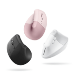 Logitech Lift Vertical Ergonomic Mouse, Wireless, Bluetooth or Logi Bolt USB receiver, Quiet clicks, 4 buttons, compatible with Windows/macOS/iPadOS, Laptop, PC