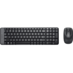 Logitech MK220 Wireless Keyboard and Mouse Combo (Black)