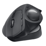 Logitech MX Ergo Wireless Trackball Mouse, Ergonomic Design, Move Content Between 2 Windows and Apple Mac Computers (Bluetooth or USB), Rechargeable