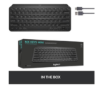Logitech MX Keys Mini Minimalist Wireless Illuminated Keyboard, Compact, Bluetooth, USB-C, for Apple macOS, iOS, Windows, Linux, Android - Graphite - Image 3