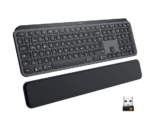 Logitech MX Keys Advanced Wireless Illuminated Keyboard - Graphite Bundle MX Palm Rest