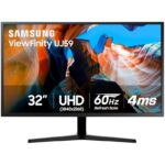Samsung 32" UJ59 4K UHD Monitor LU32J590UQMXUE